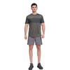 Camiseta de manga corta con panel atlético para hombre Running Dry Fit