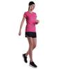 Camisetas de playa de entrenamiento de verano para mujer, camisetas informales de manga corta para Yoga, correr y deporte