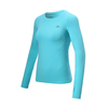 Camiseta deportiva activa de manga larga con capa base para correr para mujer