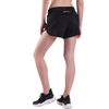 Pantalones cortos para correr de secado rápido para deportes de entrenamiento atlético para mujer con bolsillo con cremallera